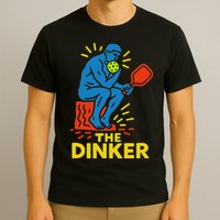 The Thinker By Auguste Rodin Contemplates Pickleball T-Shirt