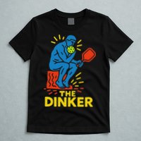 The Thinker By Auguste Rodin Contemplates Pickleball T-Shirt