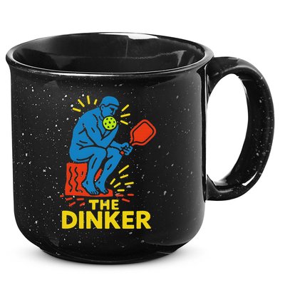 The Thinker By Auguste Rodin Contemplates Pickleball 15oz Campfire Ceramic Mug