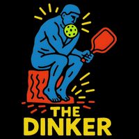 The Thinker By Auguste Rodin Contemplates Pickleball 16 in Basic Backpack