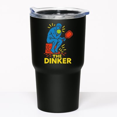 The Thinker By Auguste Rodin Contemplates Pickleball Tumbler