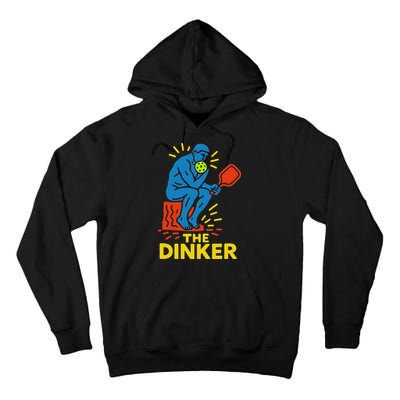 The Thinker By Auguste Rodin Contemplates Pickleball Tall Hoodie