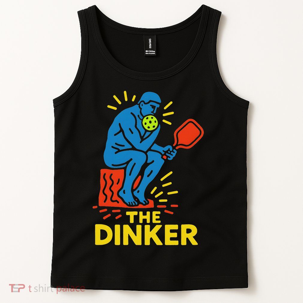 The Thinker By Auguste Rodin Contemplates Pickleball Tank Top