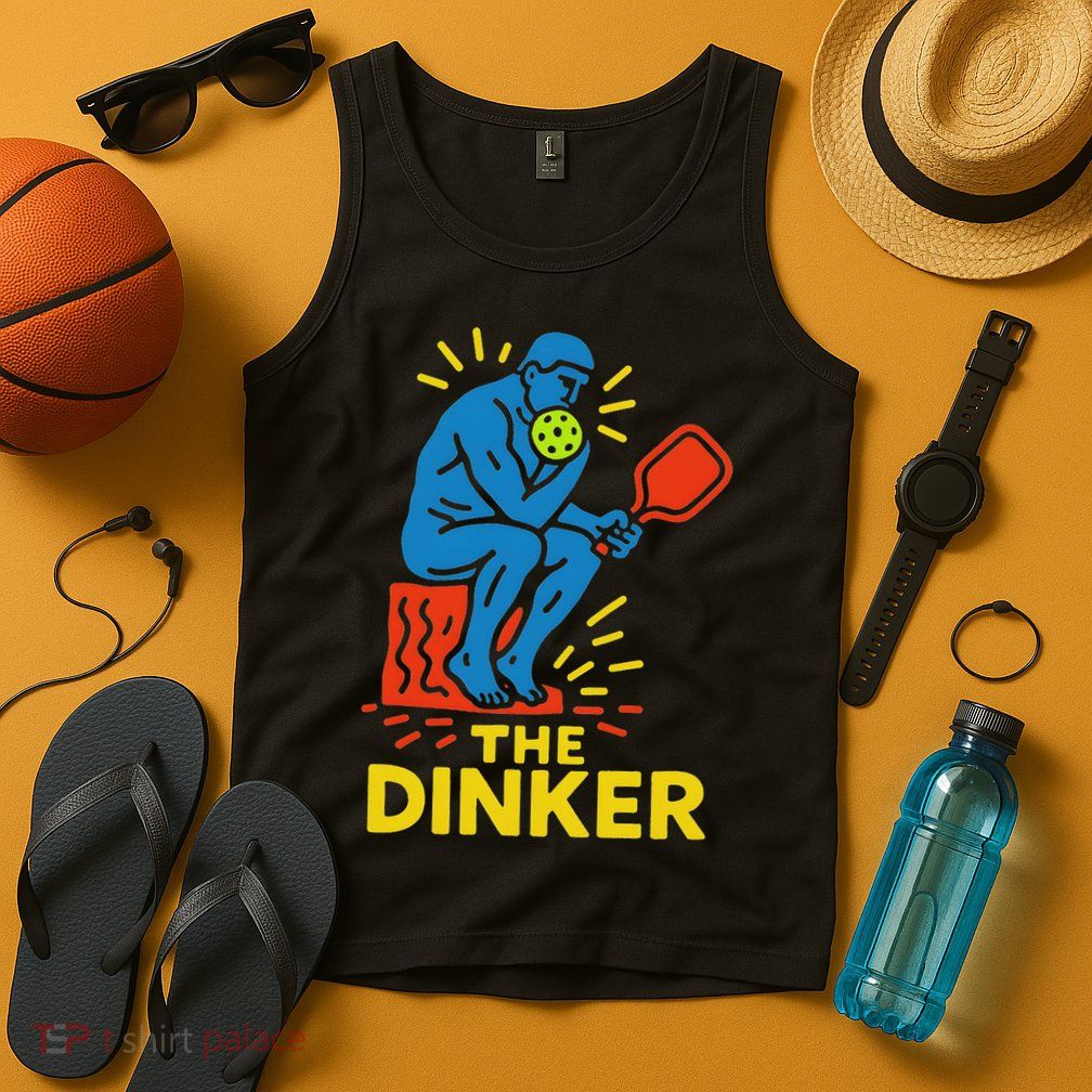 The Thinker By Auguste Rodin Contemplates Pickleball Tank Top