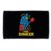 The Thinker By Auguste Rodin Contemplates Pickleball Microfiber Hand Towel