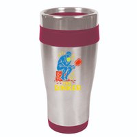 The Thinker By Auguste Rodin Contemplates Pickleball 16oz Travel Tumbler
