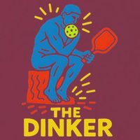 The Thinker By Auguste Rodin Contemplates Pickleball 16oz Travel Tumbler