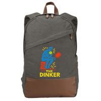 The Thinker By Auguste Rodin Contemplates Pickleball Cotton Canvas Backpack