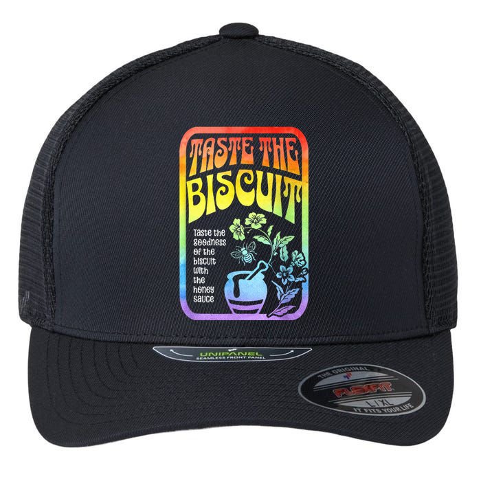 Taste The Biscuit Taste The Goodness  Flexfit Unipanel Trucker Cap