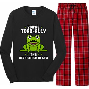 Toadgiftally The Best Fathergiftingiftlaw Frog Lover Daddygiftingiftlaw Cute Gif Long Sleeve Pajama Set