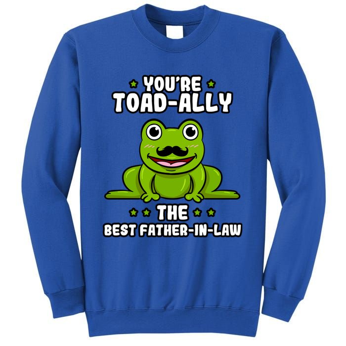 Toadgiftally The Best Fathergiftingiftlaw Frog Lover Daddygiftingiftlaw Cute Gif Sweatshirt