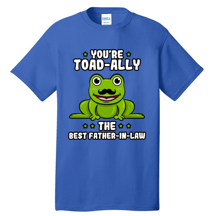 Toadgiftally The Best Fathergiftingiftlaw Frog Lover Daddygiftingiftlaw Cute Gif Tall T-Shirt