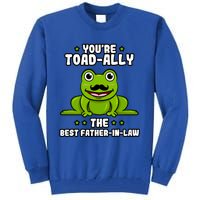 Toadgiftally The Best Fathergiftingiftlaw Frog Lover Daddygiftingiftlaw Cute Gif Tall Sweatshirt