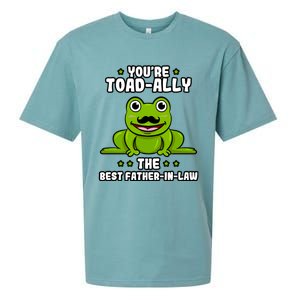 Toadgiftally The Best Fathergiftingiftlaw Frog Lover Daddygiftingiftlaw Cute Gif Sueded Cloud Jersey T-Shirt