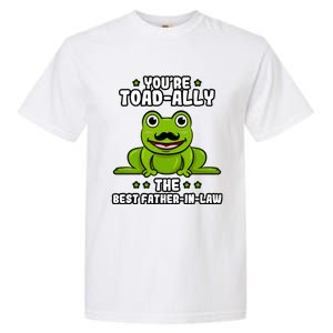 Toadgiftally The Best Fathergiftingiftlaw Frog Lover Daddygiftingiftlaw Cute Gif Garment-Dyed Heavyweight T-Shirt