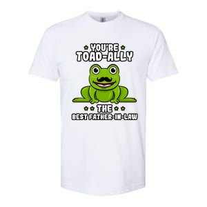 Toadgiftally The Best Fathergiftingiftlaw Frog Lover Daddygiftingiftlaw Cute Gif Softstyle CVC T-Shirt