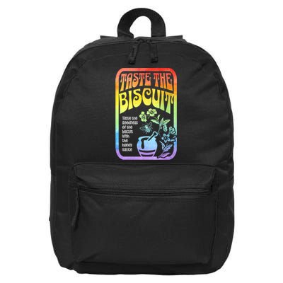 Taste The Biscuit Taste The Goodness 16 in Basic Backpack