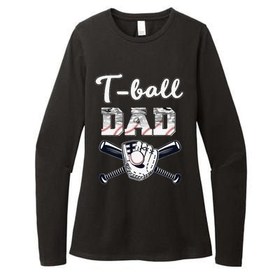 TBall Tee Ball Dad Baseball Dad Game Day Fathers Day Womens CVC Long Sleeve Shirt