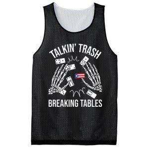 Talking Trash Breaking Tables Dominoes Lover Domino Player Mesh Reversible Basketball Jersey Tank