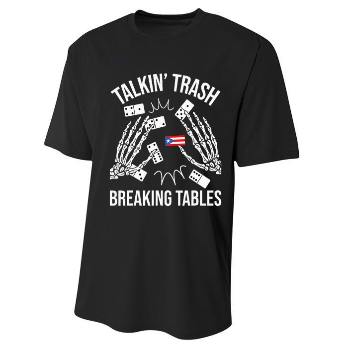 Talking Trash Breaking Tables Dominoes Lover Domino Player Performance Sprint T-Shirt