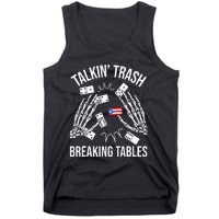 Talking Trash Breaking Tables Dominoes Lover Domino Player Tank Top