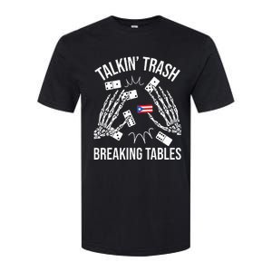 Talking Trash Breaking Tables Dominoes Lover Domino Player Softstyle CVC T-Shirt