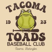 Tacoma Toads Baseball Retro Minor League Baseball Team Drawstring Bag