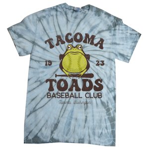 Tacoma Toads Baseball Retro Minor League Baseball Team Tie-Dye T-Shirt