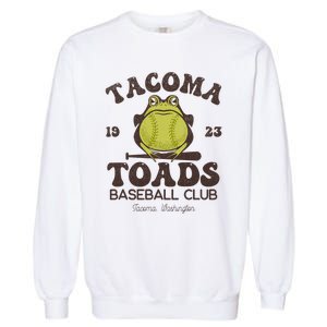 Tacoma Toads Baseball Retro Minor League Baseball Team Garment-Dyed Sweatshirt