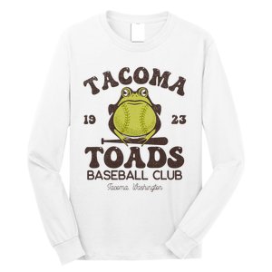 Tacoma Toads Baseball Retro Minor League Baseball Team Long Sleeve Shirt