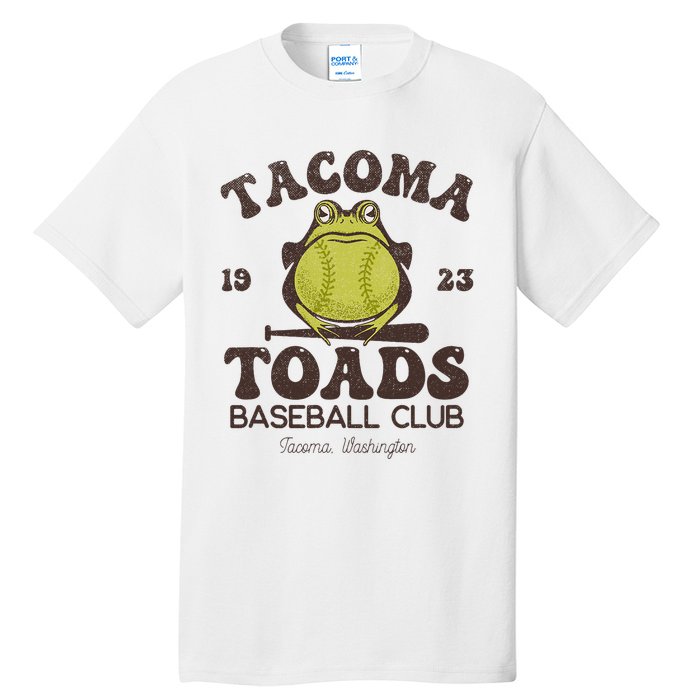 Tacoma Toads Baseball Retro Minor League Baseball Team Tall T-Shirt