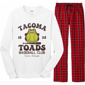 Tacoma Toads Baseball Retro Minor League Baseball Team Long Sleeve Pajama Set