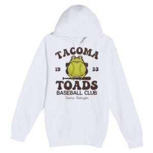 Tacoma Toads Baseball Retro Minor League Baseball Team Premium Pullover Hoodie