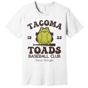 Tacoma Toads Baseball Retro Minor League Baseball Team Premium T-Shirt