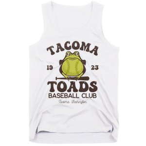 Tacoma Toads Baseball Retro Minor League Baseball Team Tank Top