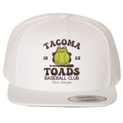 Tacoma Toads Baseball Retro Minor League Baseball Team Wool Snapback Cap