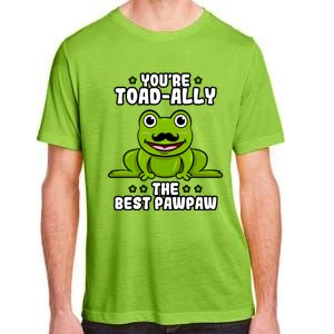 Toadgiftally The Best Pawpaw Frog Lover Toad Grandfather Gift Adult ChromaSoft Performance T-Shirt