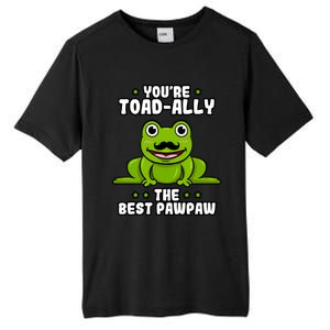 Toadgiftally The Best Pawpaw Frog Lover Toad Grandfather Gift Tall Fusion ChromaSoft Performance T-Shirt