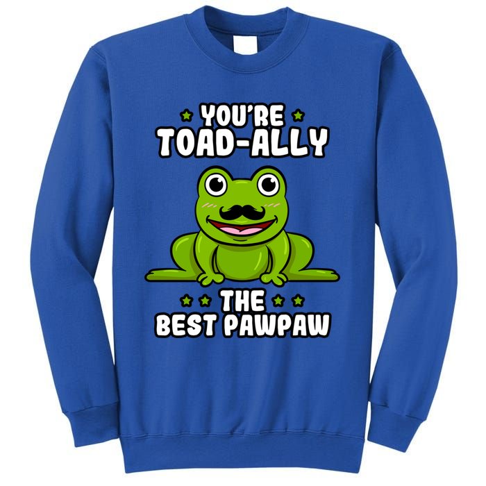 Toadgiftally The Best Pawpaw Frog Lover Toad Grandfather Gift Sweatshirt