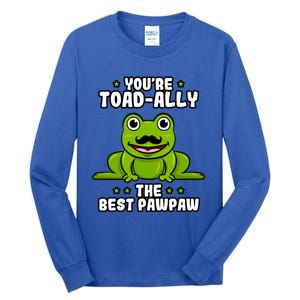 Toadgiftally The Best Pawpaw Frog Lover Toad Grandfather Gift Tall Long Sleeve T-Shirt