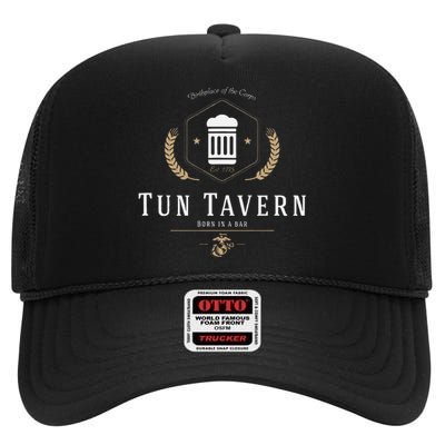 Tun Tavern Birthplace Of The Corps High Crown Mesh Back Trucker Hat