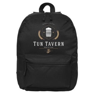 Tun Tavern Birthplace Of The Corps 16 in Basic Backpack