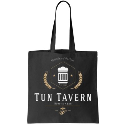 Tun Tavern Birthplace Of The Corps Tote Bag