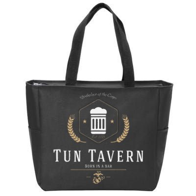 Tun Tavern Birthplace Of The Corps Zip Tote Bag