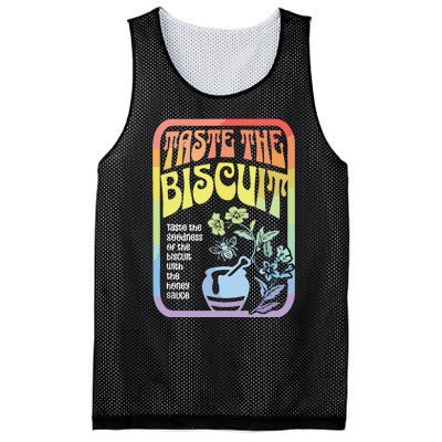 Taste The Biscuit Taste The Goodness Mesh Reversible Basketball Jersey Tank