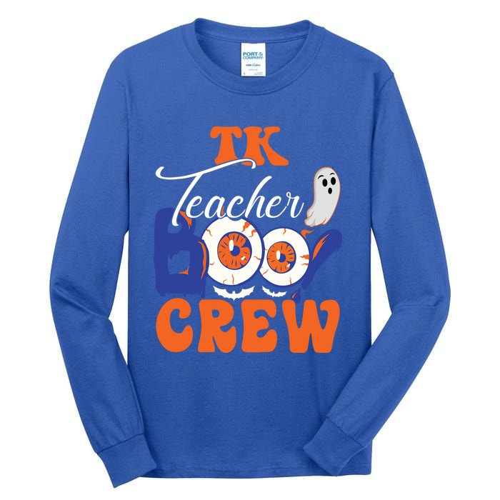 Tk Teacher Boo Crew Ghost Spooky Halloween Tk Squad Matching Meaningful Gift Tall Long Sleeve T-Shirt