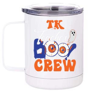 Tk Teacher Boo Crew Ghost Spooky Halloween Tk Squad Matching Meaningful Gift 12 oz Stainless Steel Tumbler Cup