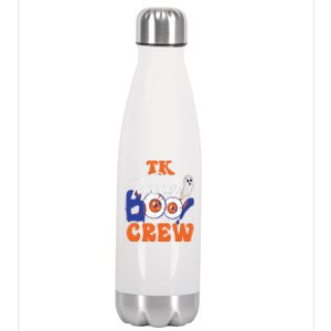 Tk Teacher Boo Crew Ghost Spooky Halloween Tk Squad Matching Meaningful Gift Stainless Steel Insulated Water Bottle