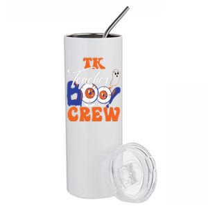 Tk Teacher Boo Crew Ghost Spooky Halloween Tk Squad Matching Meaningful Gift Stainless Steel Tumbler