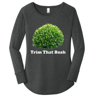 Trim That Bush Women's Perfect Tri Tunic Long Sleeve Shirt